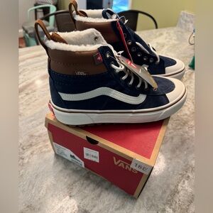 Vans Blue and Brown Winter Boots